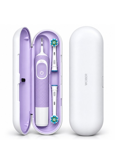 Oral-b Şarjlı Diş Fırçası Saklama Kabı /kutusu, Sadece Pro 1, Vitality Ve Starter Serisine Uyumlu Lila
