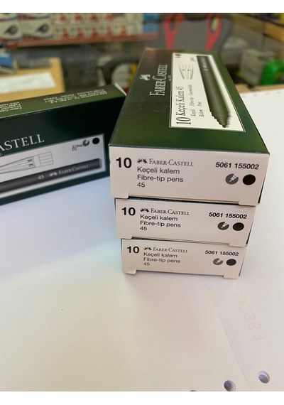 Faber-Castell Keçeli Kalem 4 Kutu 40 Adet Siyah