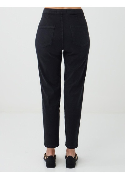 Jimmy Key Jimmy Key Siyah Normal Bel Normal Paça Gabardin Pantolon 5ww184558900