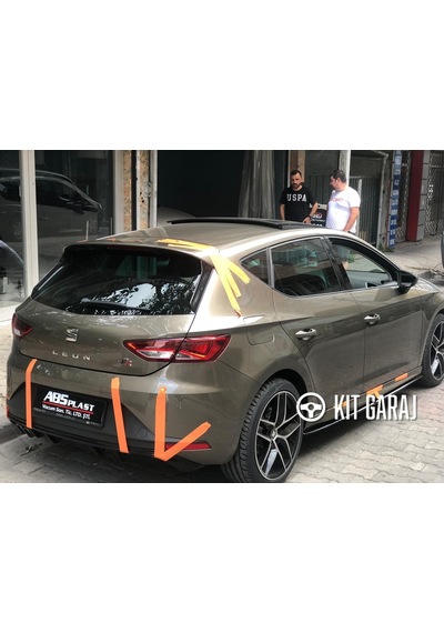 Seat Leon Mk3 2012-2020 Spoiler Plastik Boyalı