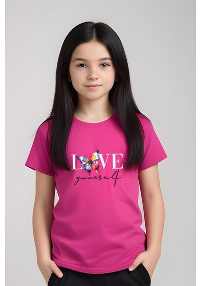 Fyk Kids Kız Çocuk Baskılı Love Your Self Bel Detayı Lastikli Alt-üst Takım Fuşya Fyk Kids Kız Çocuk Baskılı Love Your Self Bel Detayı Lastikli Alt-üst Takım Fuşya