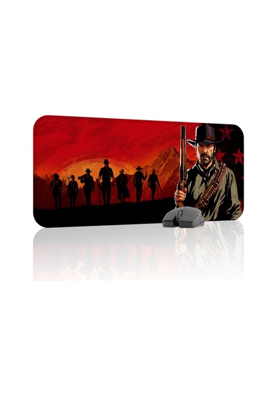 Red Dead Redemption 2 Dikişli Kauçuk Oyuncu Mousepad V3 - 70x30 Xl Gaming Mouse Pad