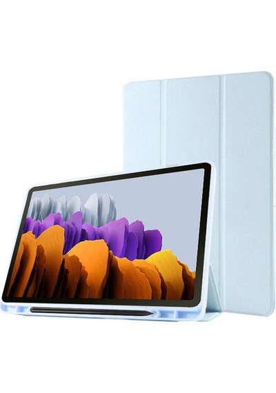 Samsung Galaxy Uyumlu Tab S8 Ultra 14.6" 2022 Sm x900 X906 Kılıf Kalem Bölmeli Smart Case