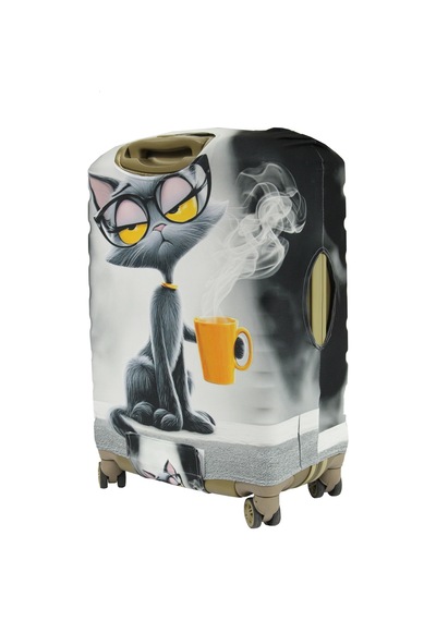My Saraciye My 161 Cool Kedi Valiz İçin Kılıf Rengarenk-orta Boy Çok Renkli