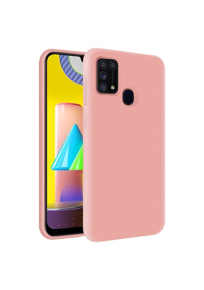 KZY İletişim Samsung Galaxy Uyumlu M31 İçi Kadife Soft Logosuz Lansman Silikon Kapak