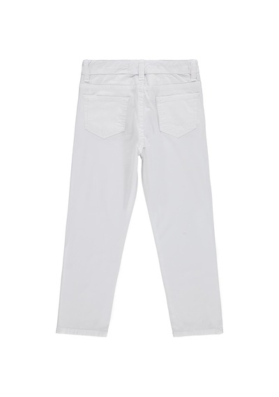 Civil Boys Erkek Çocuk 5 Cep Basic 10-13 Yaş Pantolon - Beyaz