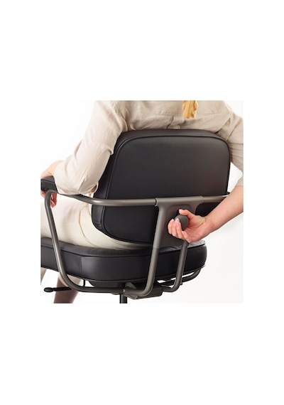 Alefjäll Çalışma Sandalyesi, Glose Siyah Ergonomik Siyah Alefjäll Çalışma Sandalyesi, Glose Siyah Ergonomik Siyah