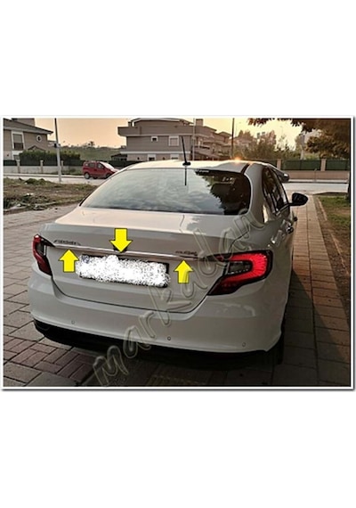 Db Chrome Fiat Egea Sedan Krom Bagaj Çıtası 2015 Sonrası P.Çelik