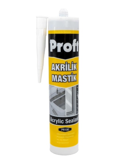 Proft Pr100 Akrilik Mastik Antrasit Gri 450 Gr Antrasit Gri