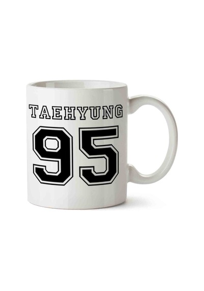 Bts Taehyung 95 Bangtansonyeondan Porselen Kupa Bardak Beyaz