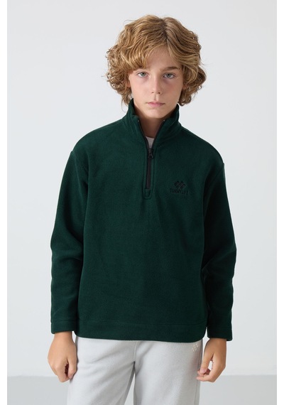 Tommylife Standart Fit 2li Paket Çam Yeşili-taş Erkek Çocuk Polar Sweatshirt - 11221 Çam Yeşili