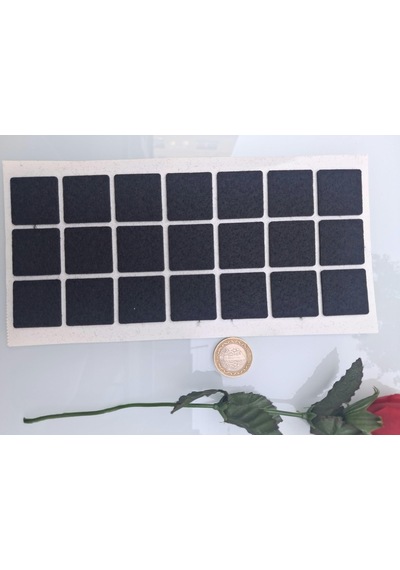 Keçe 90738 Hrd 4 Paket 30mm Siyah Masa Sandalye Koltuk Baza Ayak Çizdirmez Yapışkanlı