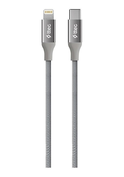 Ttec AlumiCable Type-c Lightning Hızlı Şarj Kablosu 150cm 2DK41UG Uzay Grisi