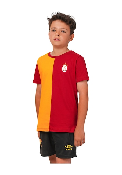 Gsstore Galatasaray 5 Yıldız Parçalı Çocuk T-shırt Sarı - Kırmızı