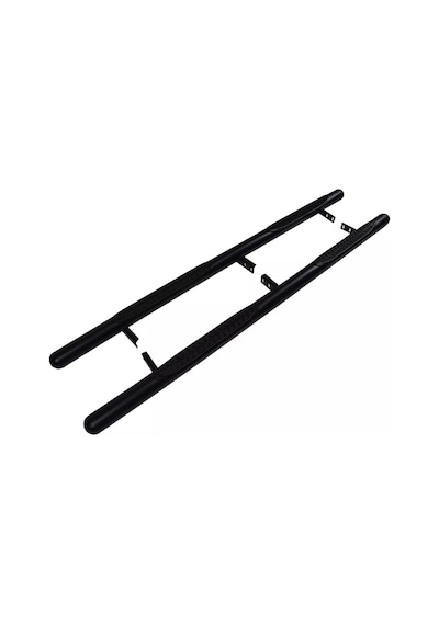 Rexton 2005-2014 Uyumlu Krom Ø70 Yan Basamak Tubular C Modeli Siyah