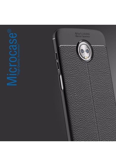 Microcase Motorola Moto Z3 Play Leather Tpu Silikon Kilif + Cam 272914155 - Seçenek / Cam Koruma-Cam Istemiyorum