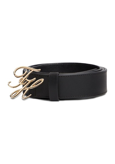 Tommy Hilfiger Th Kadın Script 3.0 Siyah Kemer-13687 Siyah