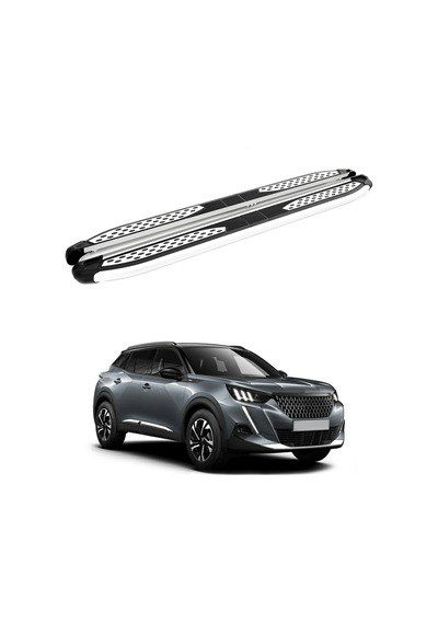 Peugeot 2008 2020-2023 Yan Basamak Plus Gri