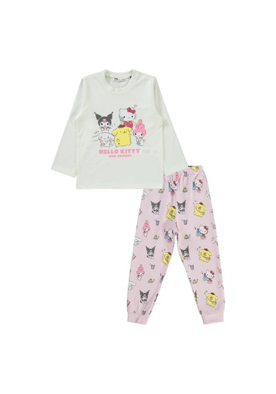 Kuromi 2-5 Yaş Pijama Takımı Ekru