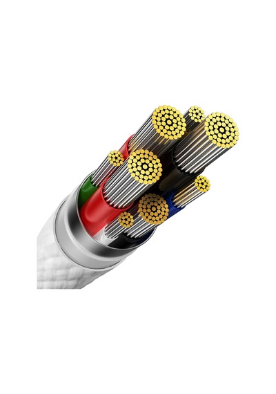 Baseus Glimmer Beyaz Type-c To Type-c 100w Kablo 2m