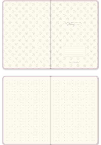 A5 Bullet Journal Noktalı Defter 140 Gr. 80 Yaprak Cotton Candy Pembe