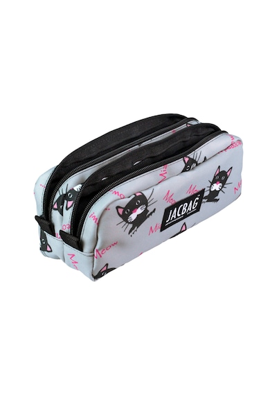 Jacbag Dual Pouch Pencıl Case-çift Bölmeli Kalemkutu - Miyav Miyav
