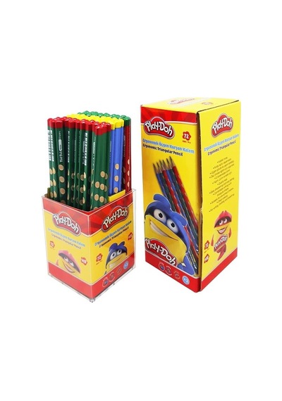 Play-doh Oluklu Kurşun Kalem 72 Li Paket Çok Renkli