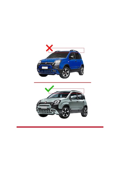 Fiat Panda Cross 2014 Ve Sonrası İle Uyumlu Ace-2 Ara Atkı Tavan