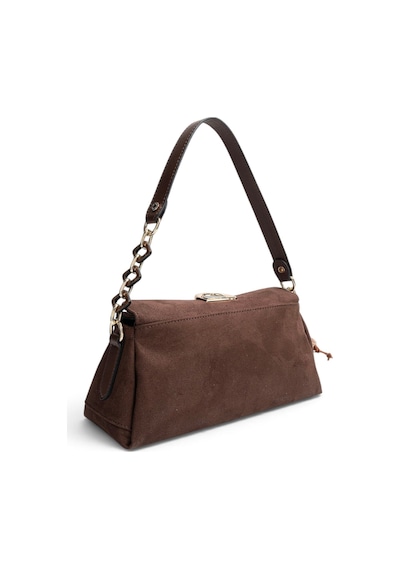Silver & Polo Silver Polo Kahve - Kahve Süet Kadın Omuz Çantası Sp1294 Kahverengi