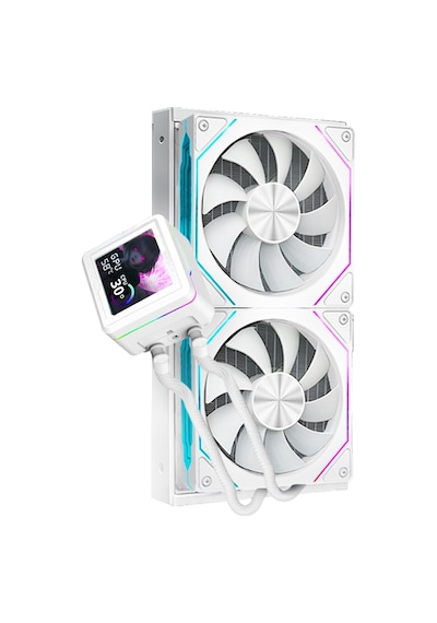 Dragos Aquaforge V2 240mm Beyaz Argb Lcd Ekranlı İşlemci Sıvı Soğutucu