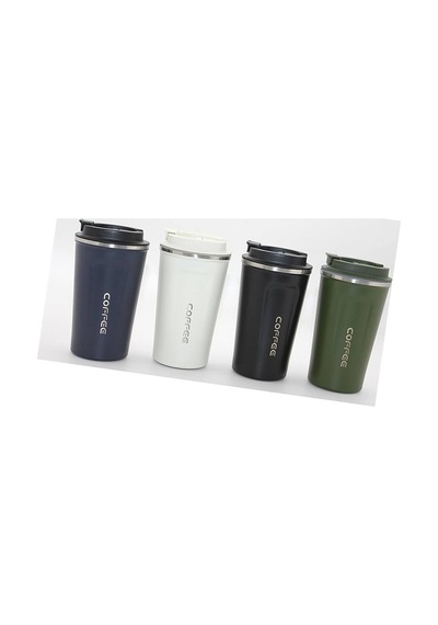 500 Ml Paslanmaz Çelik Termos Mug - Çift Katmanlı Sızdırmaz Kahve Kupası Alk3134 Evimdeyokyok Çok Renkli