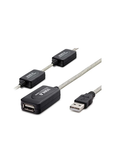 Uzun Mesafe Usb Uzatma Kablosu 15 M - Siyah