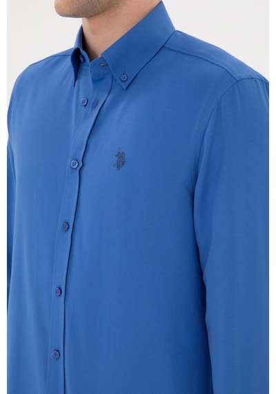 U.s. Polo Assn. Erkek İndigo Gömlek Basic 50306338-vr028 İndigo