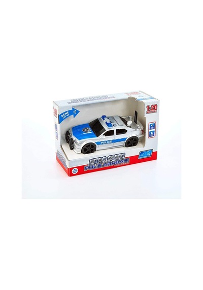 1 / 20 Ölçek Işıklı Sesli Sür Bırak Nitro Oyuncak Polis Arabası G