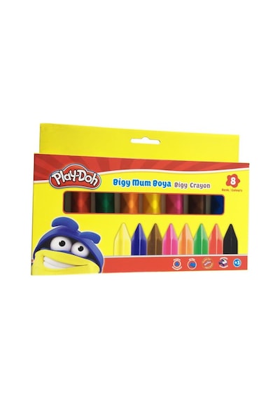 3 Yaş Play-Doh Bigy 8 Renk Mum Boya Kalemi