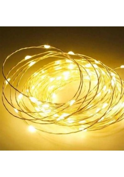 5 Metre Sarı Peri Led - Sarı Işık Led Aydınlatma - Dekoratif Işık Diğer