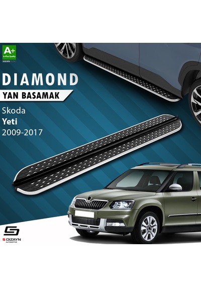 S-dizayn Skoda Yeti Diamond Krom Yan Basamak 173 Cm 2009-2017