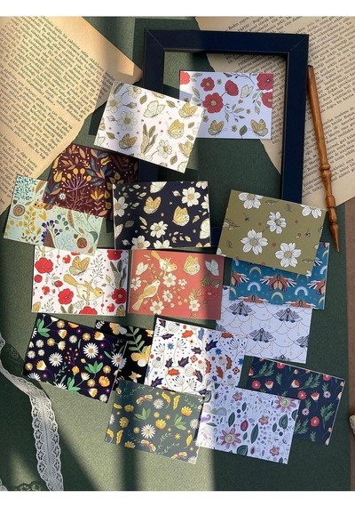 Vintage Scrapbook Kağıdı, Bullet Journal Ajanda, Defter Süsleme Genel