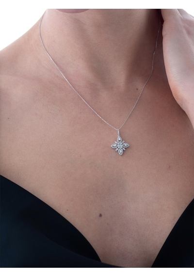 Nochediamond 0,43 Karat Fantezi Pırlanta Kolye-606