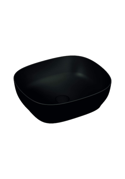 VitrA Outline 5994B483-0016 Kare Lavabo Mat Siyah 48 CM