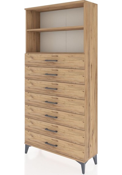 Arges Dolap 2 Raflı 7 Çekmeceli 88x30x182 Çam-çam Çam Arges Dolap 2 Raflı 7 Çekmeceli 88x30x182 Çam-çam Çam