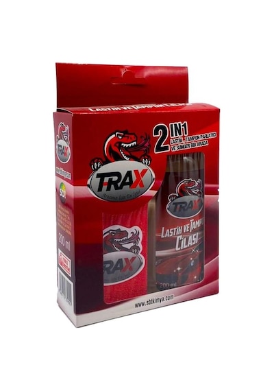 Trax Oto Lastik ve Tampon Parlatıcı Cila Jel Süngerli 200 ml