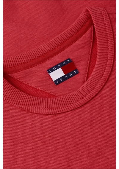 Tommy Jeans Tjm Regular Badge Crew Ext Kırmızı Erkek Sweatshirt-16426