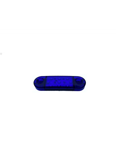 12 Volt 9 Ledli Dekoratif Oval Mavi Led Lamba - 10 Adet