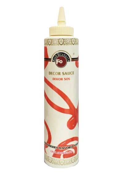 Fo Çilek Aromalı Dekor Sos 750 G