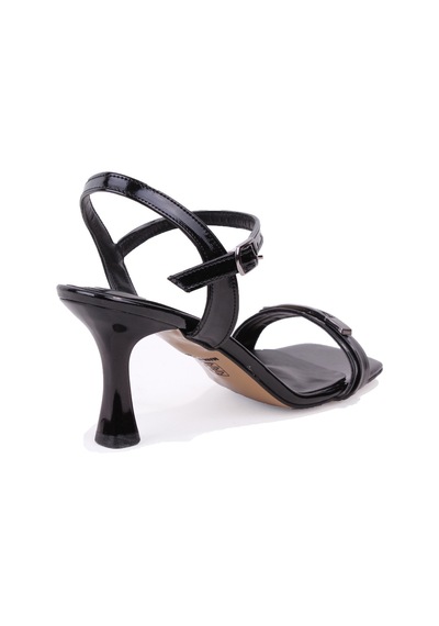 Dagoster Dza07-1296153 Siyah Rugan 8 Cm İnce Topuklu Klasik Kadın Ayakkabı