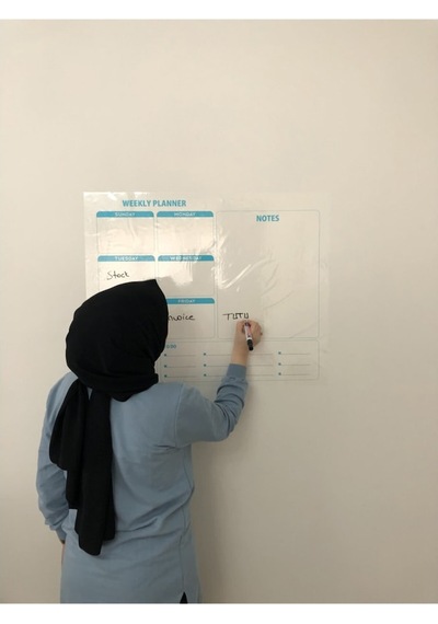 Weekly Planner Haftalık Planlayıcı Takvim Yazı Tahtası Akıllı Kağ
