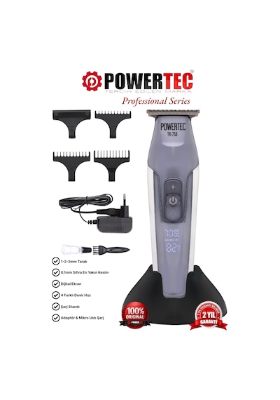Powertec TR-758 Profesyonel Saç ve Sakal Kesme Makinesi