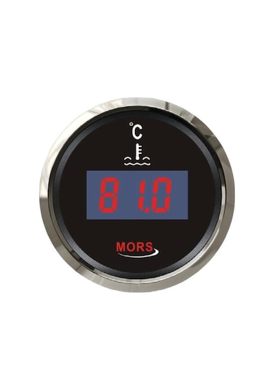 Mors Dijital Hararet Göstergesi 12-24 Volt Siyah