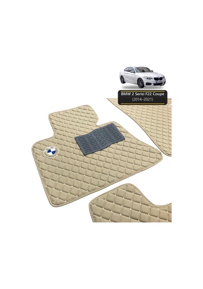 Oto Halı Paspas Bmw 2 Serisi F22 Coupe 2014-2021 Uyumlu Mperformance M Teknik Kaymaz & Şık Tasarım